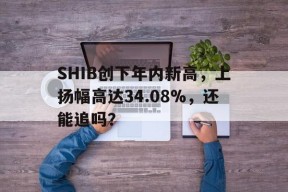 SHIB创下年内新高，上扬幅高达34.08%，还能追吗？-九游娱乐APP